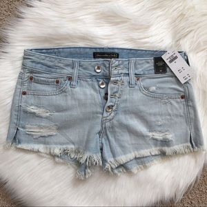 NWT Abercrombie Denim Boyfriend Shorts